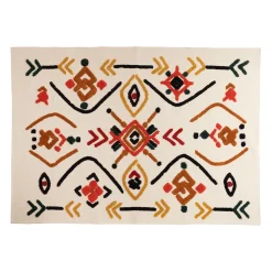 Tapis Titica naturel et Orange 200X140cm