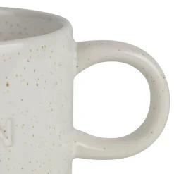 Tasse à thé maman en grès écru moucheté 30cl