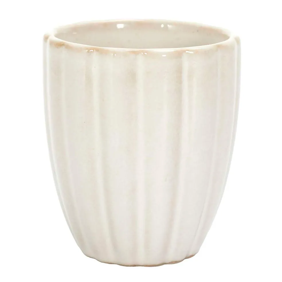 Tasse en céramique beige 12cl - Vlora