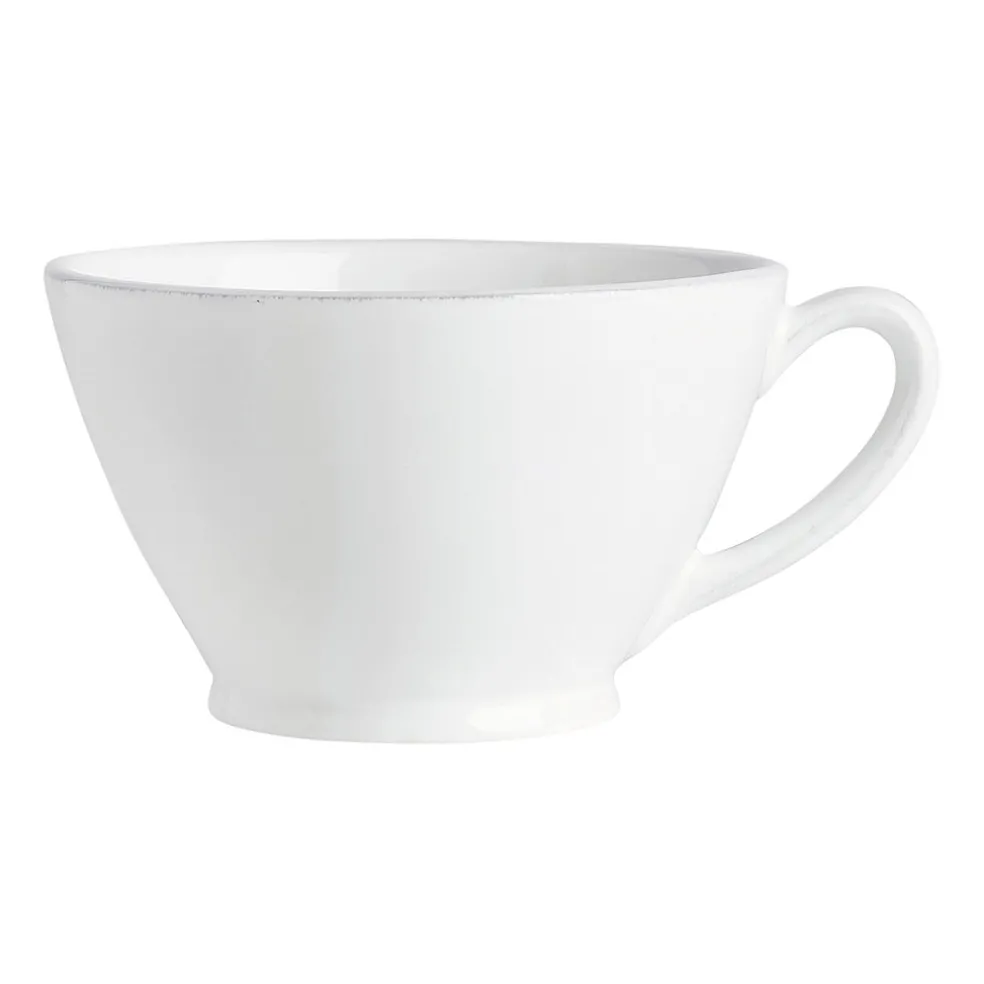 Tasse en faïence blanche - campagne