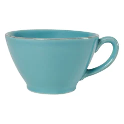 Tasse en faïence turquoise - campagne