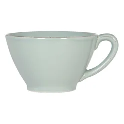 Tasse en faïence vert d'eau - campagne