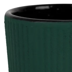 Tasse en fonte vert 12cl - Tresse