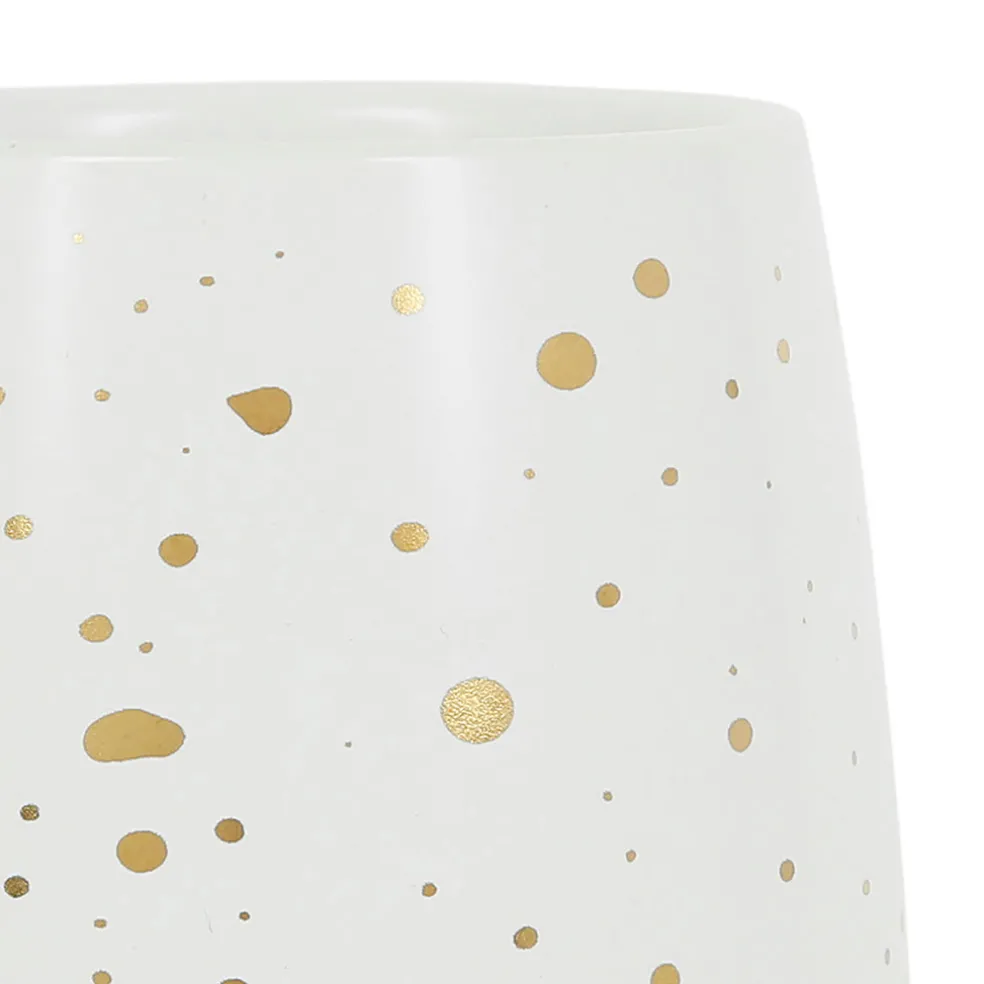 Tasse en grès blanc et doré 20cl - Astre
