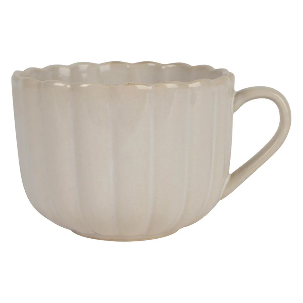 Tasse en grès écru 50cl - Romancero