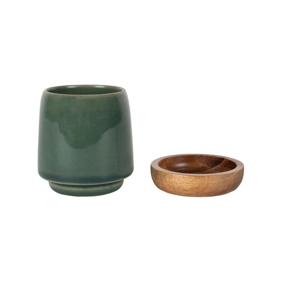 Tasse en grès émeraude 10cl - Nordika