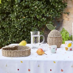 Tasse en grès moucheté blanc 17.5cl - Les Fruits