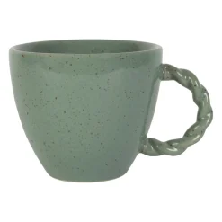 Tasse en grès sauge moucheté 33cl - Organic