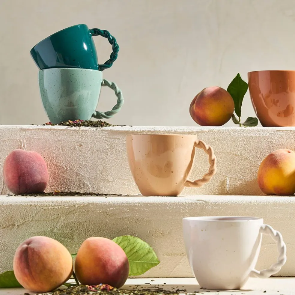 Tasse en grès sauge moucheté 33cl - Organic