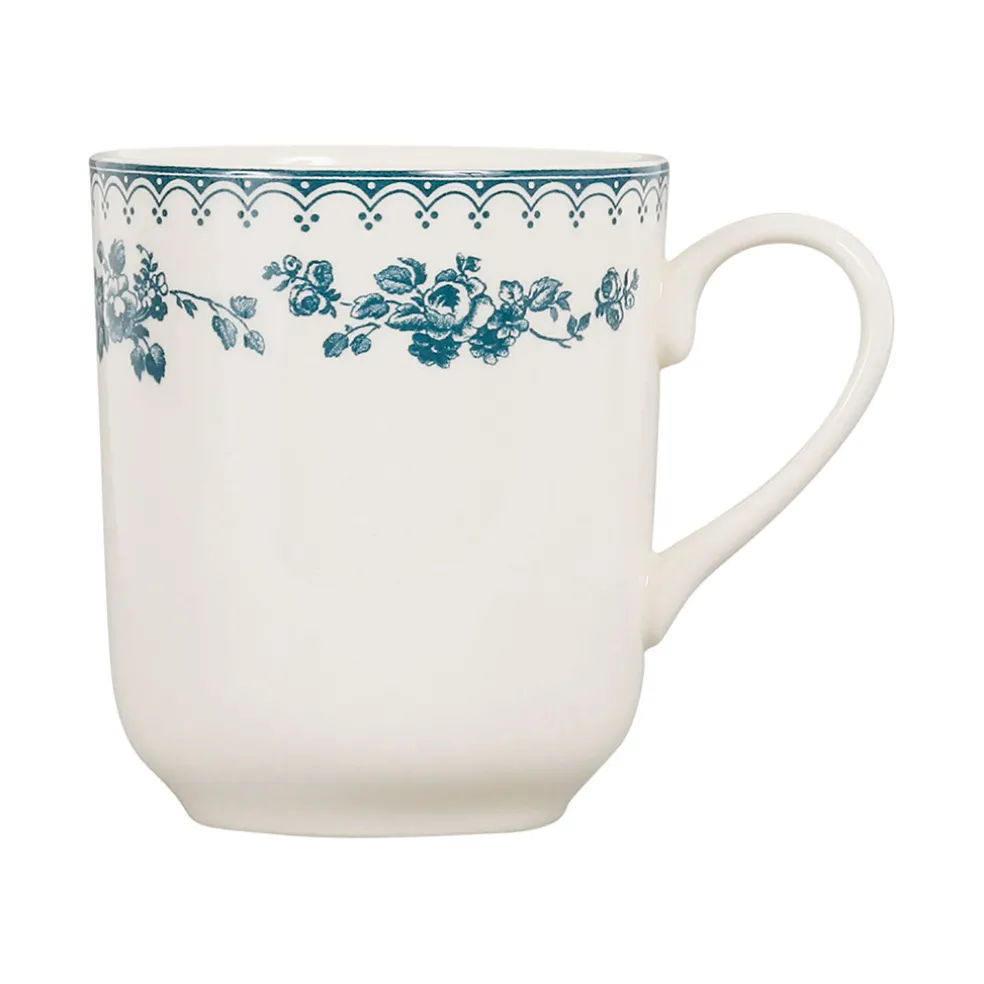 Tasse haute en faïence bleu ancien - faustine