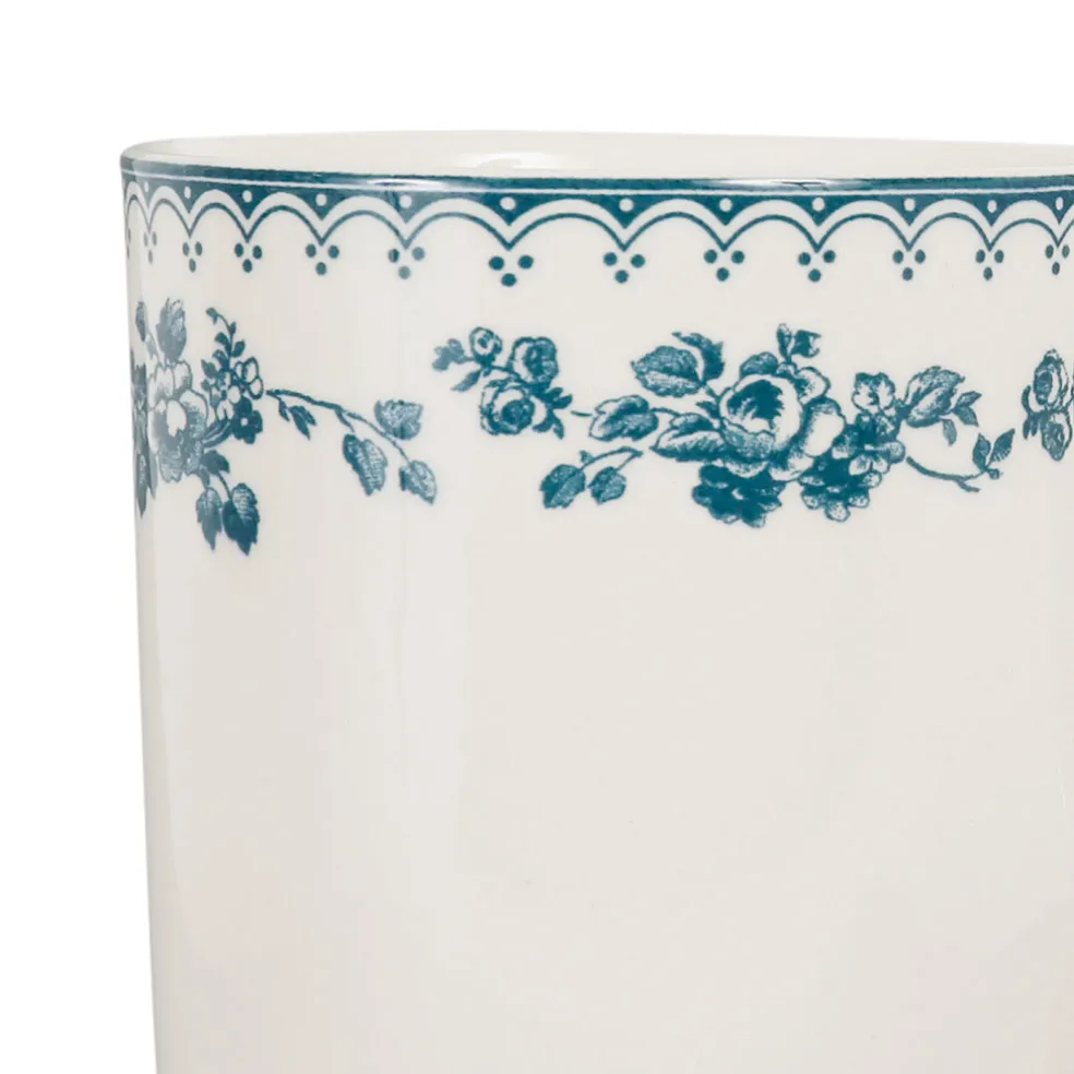 Tasse haute en faïence bleu ancien - faustine