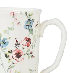 Tasse haute en faïence multicolore - p'tites fleurs