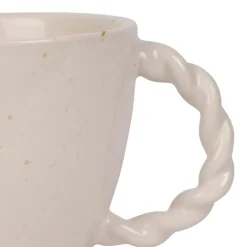Tasse moucheté en grès blanc 33cl - Organic
