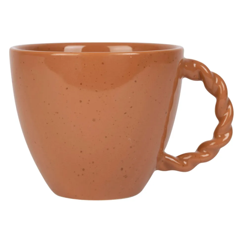 Tasse moucheté en grès terracotta 33cl - Organic