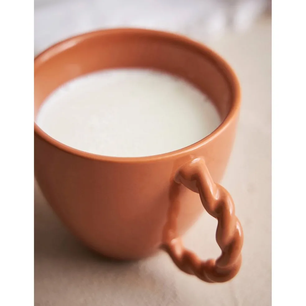 Tasse moucheté en grès terracotta 33cl - Organic