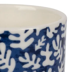 Tasses x6 bleu et parme 10cl en porcelaine - funny