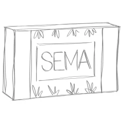 Tasses x6 bleu et parme 10cl en porcelaine - funny