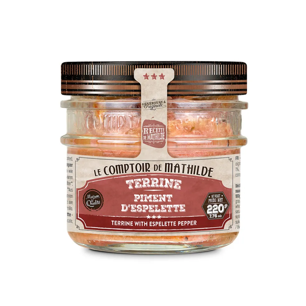 Terrine au piment d'espelette 220g