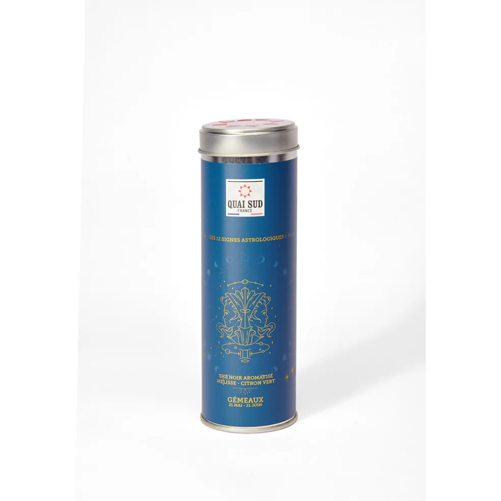 Thé du gémeaux (thé noir mélisse-citron vert) boîte ronde 50 g