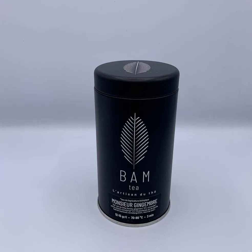 Thé Monsieur gingembre bio avec boite métal - 70g