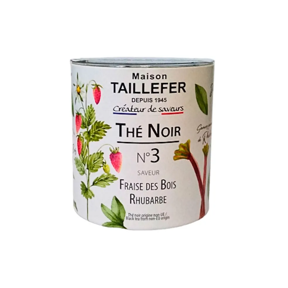 Thé noir, fraise des bois, rhubarbe 60g - n°3