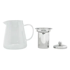 Theiere en verre avec filtre