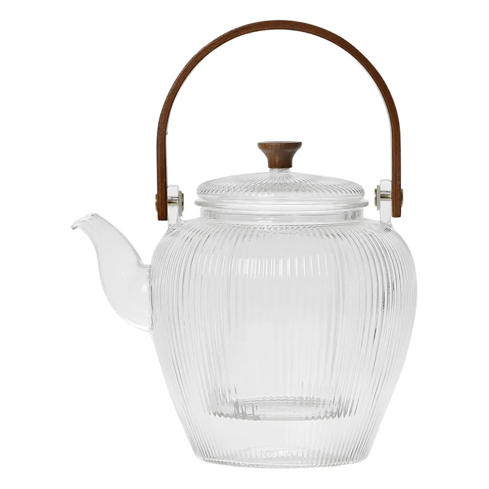 Theiere en verre borosilicate transparent 1l - Manarola