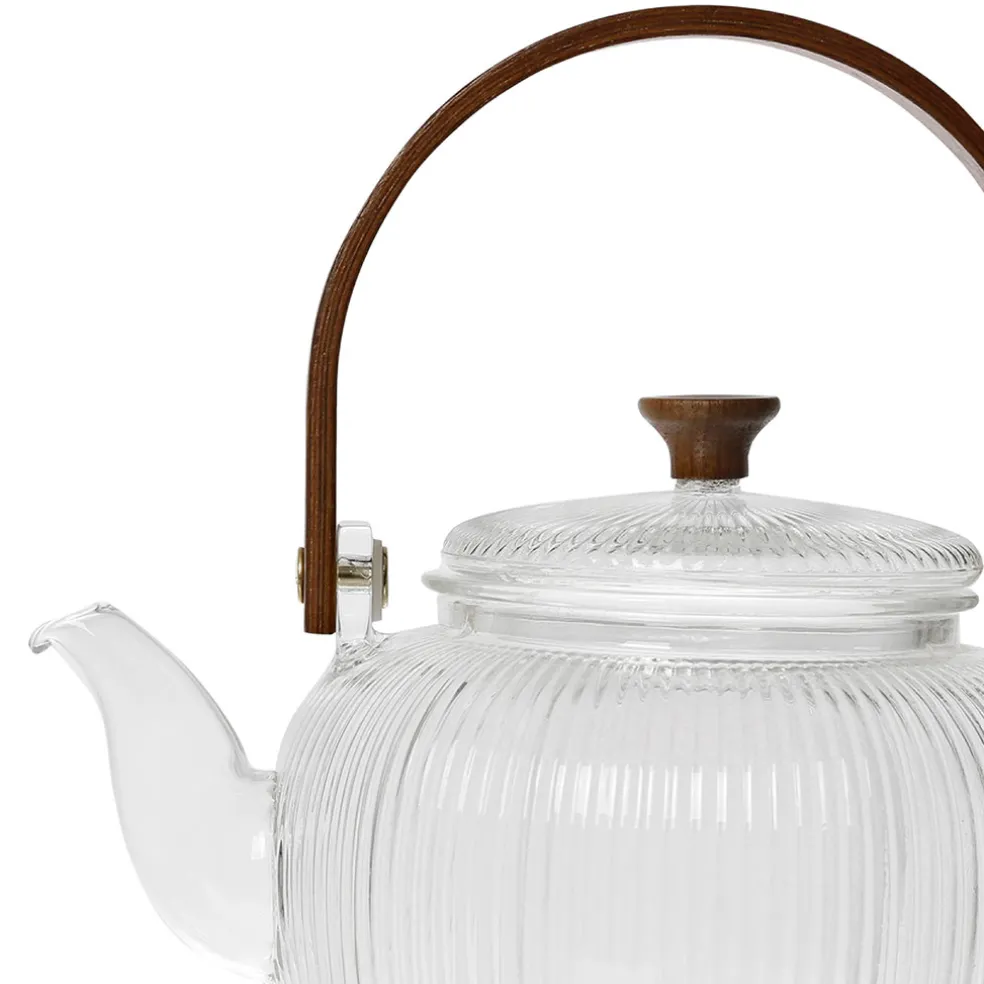 Theiere en verre borosilicate transparent 1l - Manarola