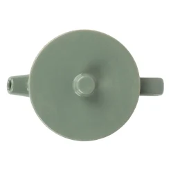 Théière avec filtre en grès sauge 90cl - cannelé