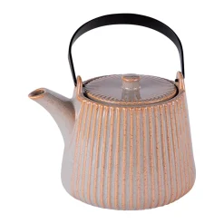 Théière en céramique et filtre beige 1l - Tiao