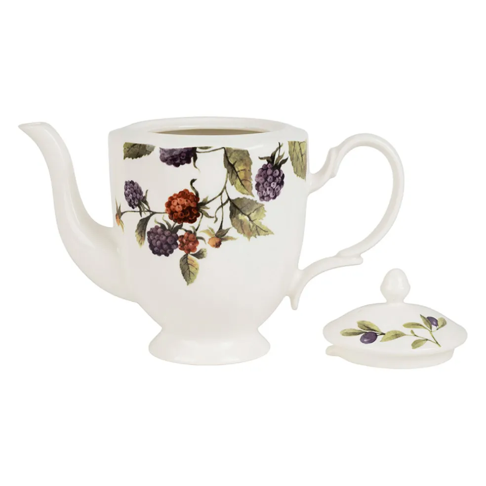 Théière en faïence blanche 1l - Meredith