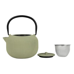 Théière en fonte anis avec filtre 1L - Tresse