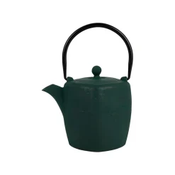 Théière en fonte et inox emeraude et noir 90cl - Arty