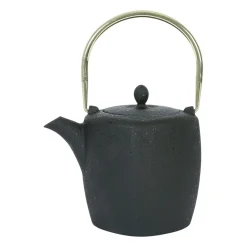 Théière en fonte et inox noir et doré 1.5L - Arty