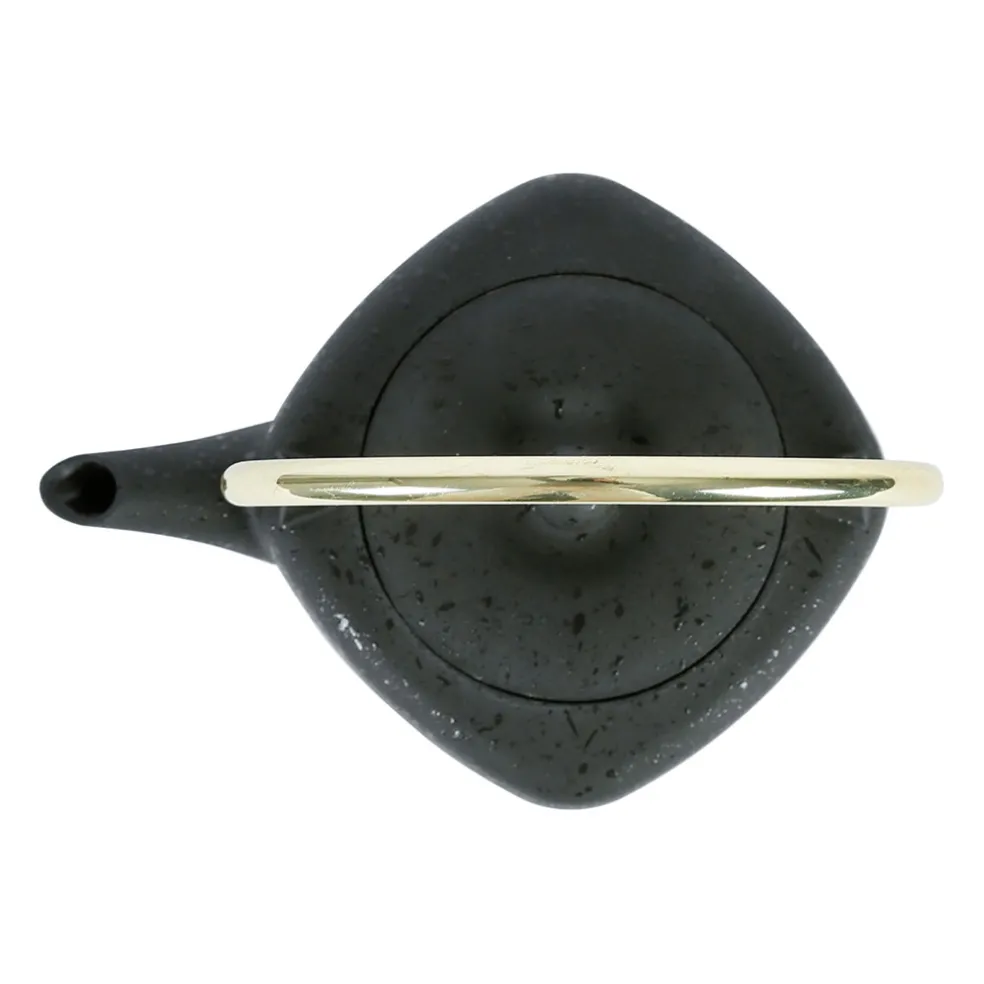 Théière en fonte et inox noir et doré 1.5L - Arty