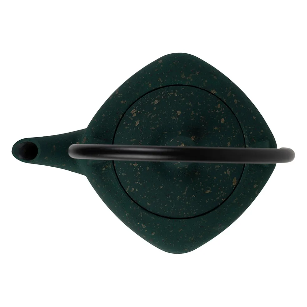 Théière en fonte émaillée noir avec filtre inox 90cl - Arty