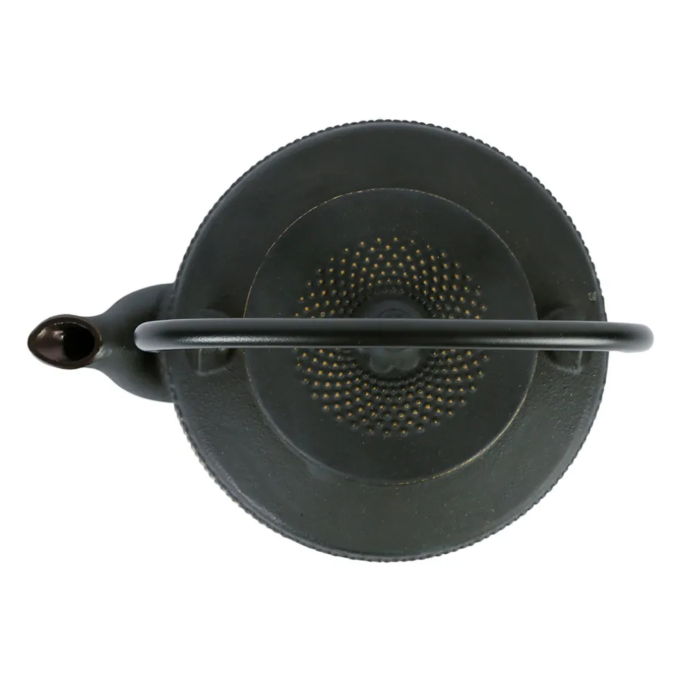 Théière en fonte noir et doré et filtre inox 1.6l - Point