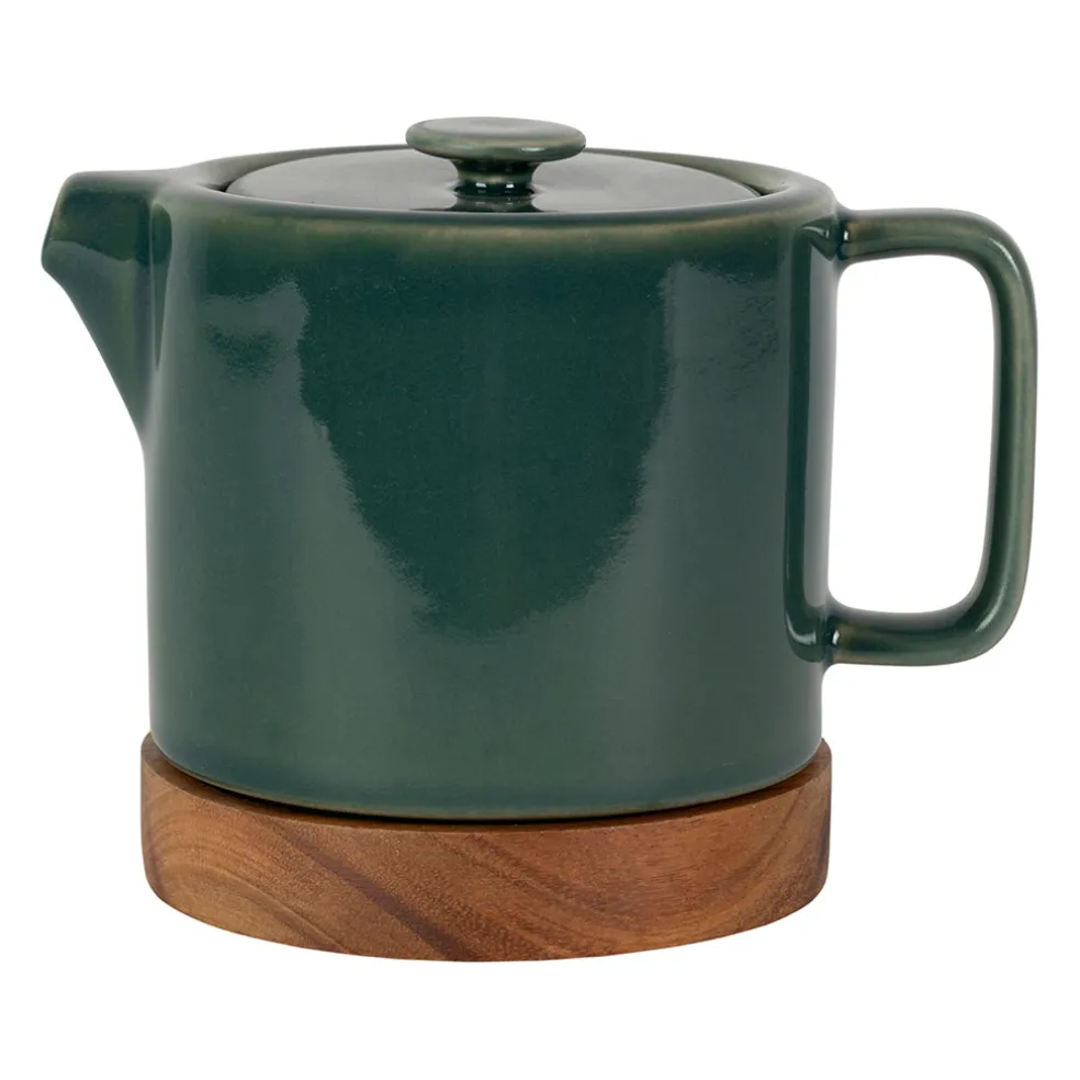 Théière en grès émeraude avec filtre 70cl - Nordika