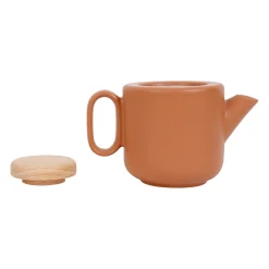 Théière en grès terracotta mat avec filtre - Baltika