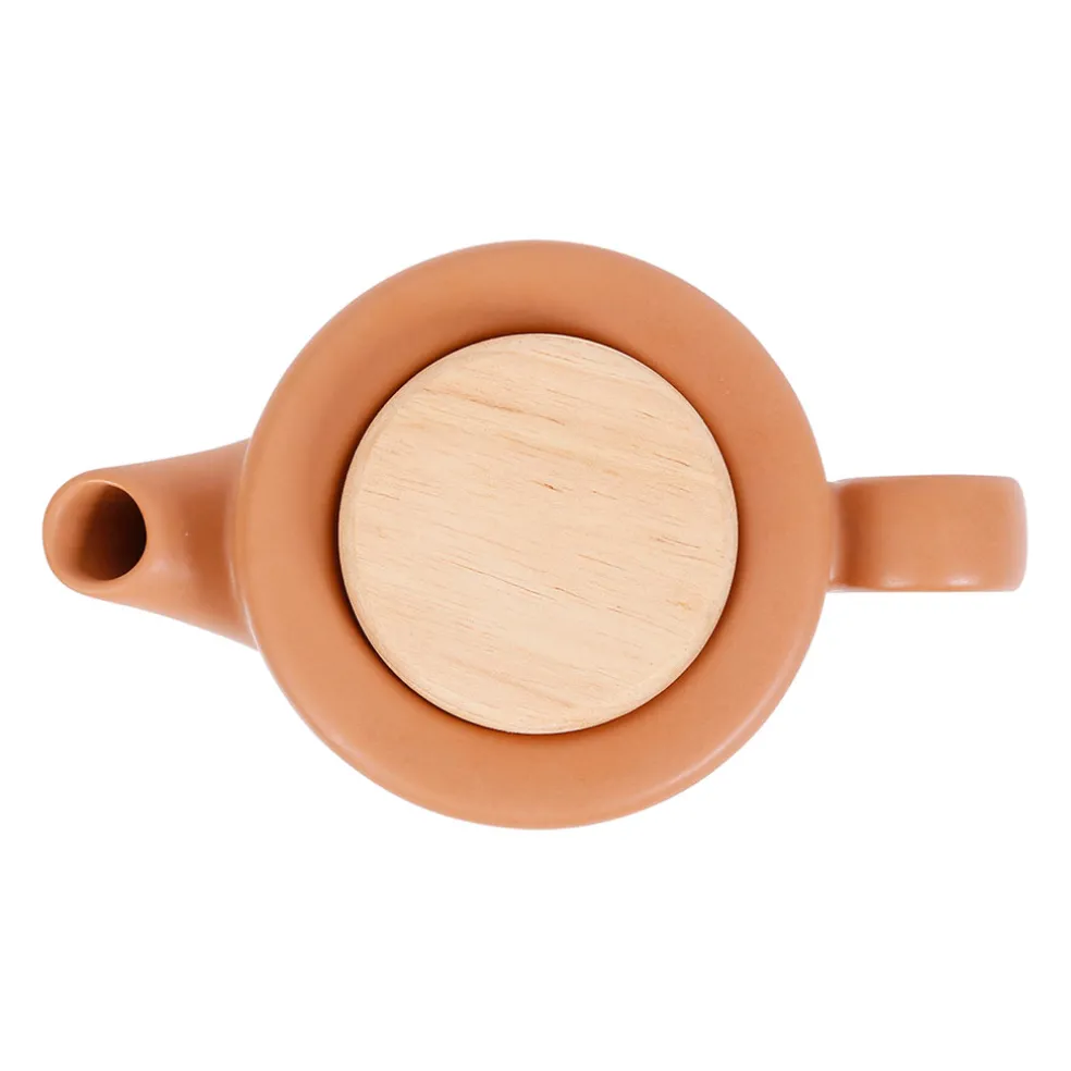 Théière en grès terracotta mat avec filtre - Baltika