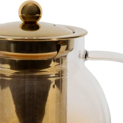 Théière en verre borosilicate ambre 1.5L - Funky