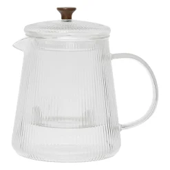 Théière en verre borosilicate transparent 1l - Manarola
