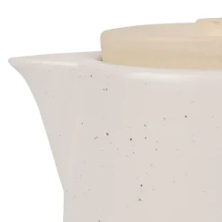 Théière mate avec filtre verde blanc 1l en grès