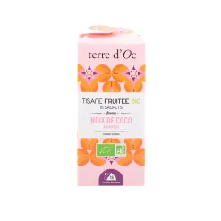 Tisane 15 sachets fruitée bio saveur coco et mangue