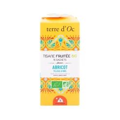 Tisane 15 sachets fruitée bio saveur abricot tilleul et miel
