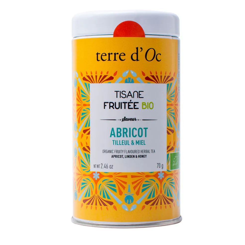 Tisane abricot tilleul fraise- pot en métal - 70g ab