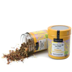 Tisane framboise grenade sureau - pot métal - 70g ab