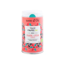 Tisane fruitée bio saveur fraise basilic 80g