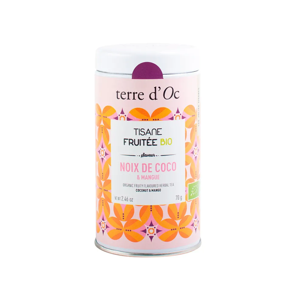 Tisane fruitée bio saveur noix de coco et mangue 70g