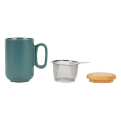 Tisaniere en grès avec filtre émeraude - baltika